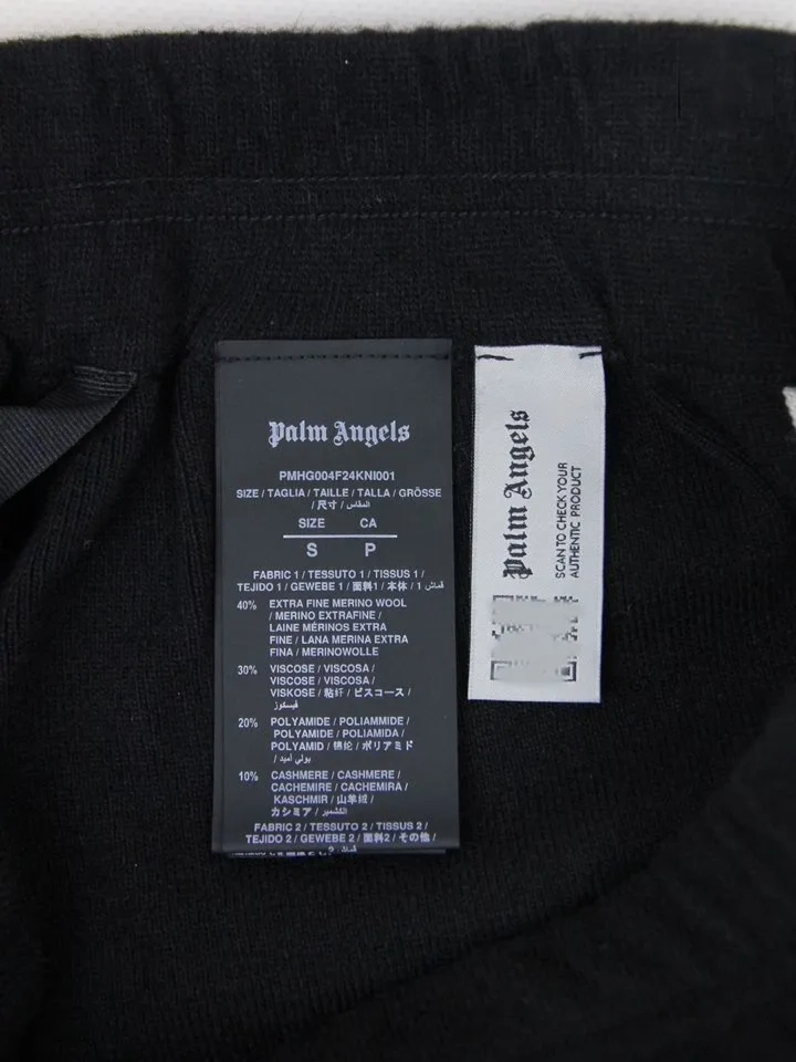 Мужской спортивный костюм Palm Angels черный, шерсть/вискоза/полиамид/кашемир Palm Angels фото 10