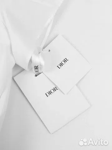 Женский блузка Dior белая с коротким рукавом Dior фото 6