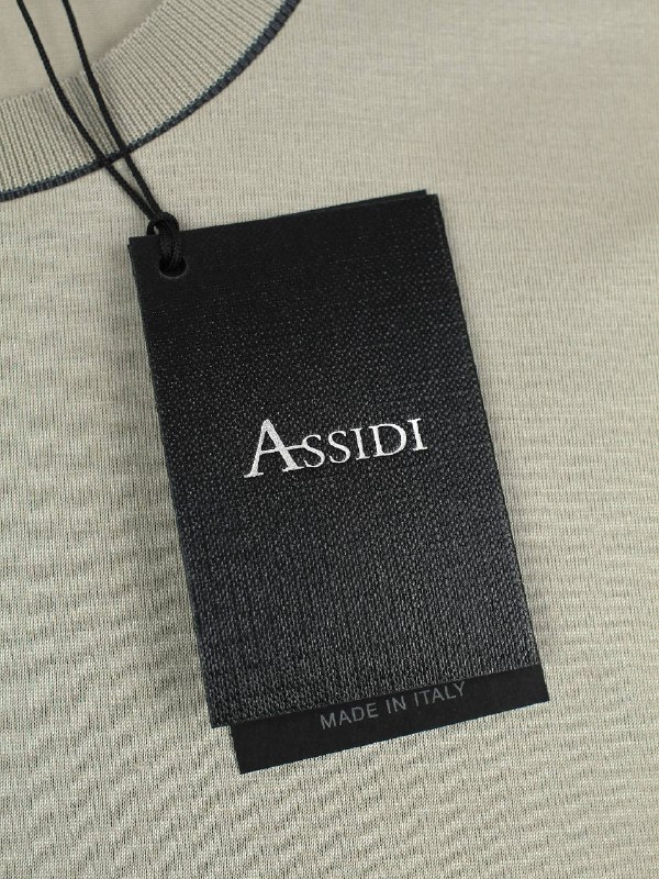 Мужская футболка Assidi бежевая мерсеризованный хлопок Assidi фото 5