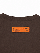 Мужская футболка Heron Preston "HPNY" коричневая из хлопка — принт сзади