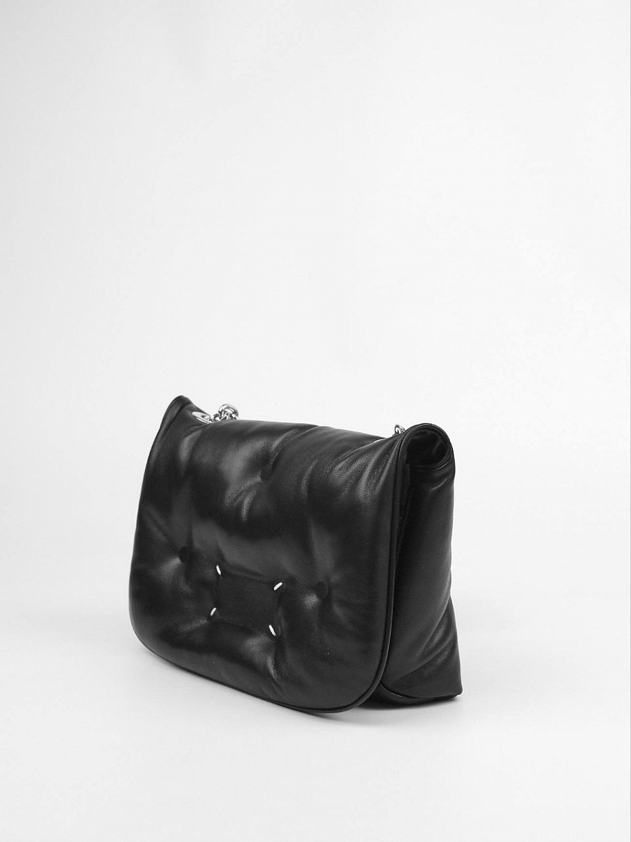 Сумка женская Maison Margiela Glam Slam Flap чёрная кожаная Maison Margiela фото 10