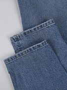 Джинсы мужские Brunello Cucinelli Iconic Fit голубые — нижняя часть брючины