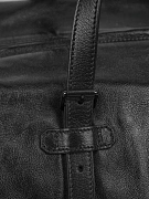 Сумка спортивная мужская Gucci чёрная кожаная с эмблемой GG Gucci фото 5