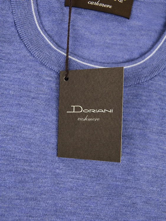 Мужская трикотажная футболка Doriani синяя, шелк/хлопок Doriani фото 5