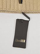Мужская шапка Moorer BERET-CWS с отворотом бежевая, кашемир — фирменная бирка Moorer