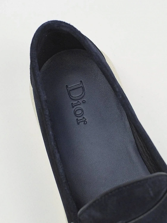 Мужские лоферы Dior Granville темно-синие, замша Dior фото 6