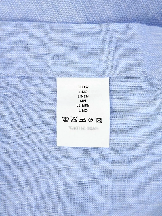 Мужская рубашка Xacus голубая, лен Xacus фото 6