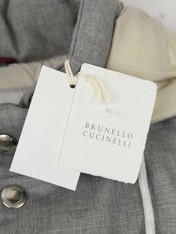 Мужской жилет Brunello Cucinelli серый, шерсть Brunello Cucinelli фото 7