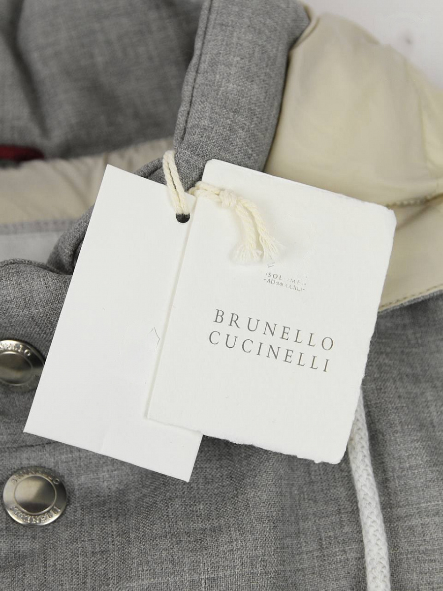 Мужской жилет Brunello Cucinelli серый, шерсть Brunello Cucinelli фото 7
