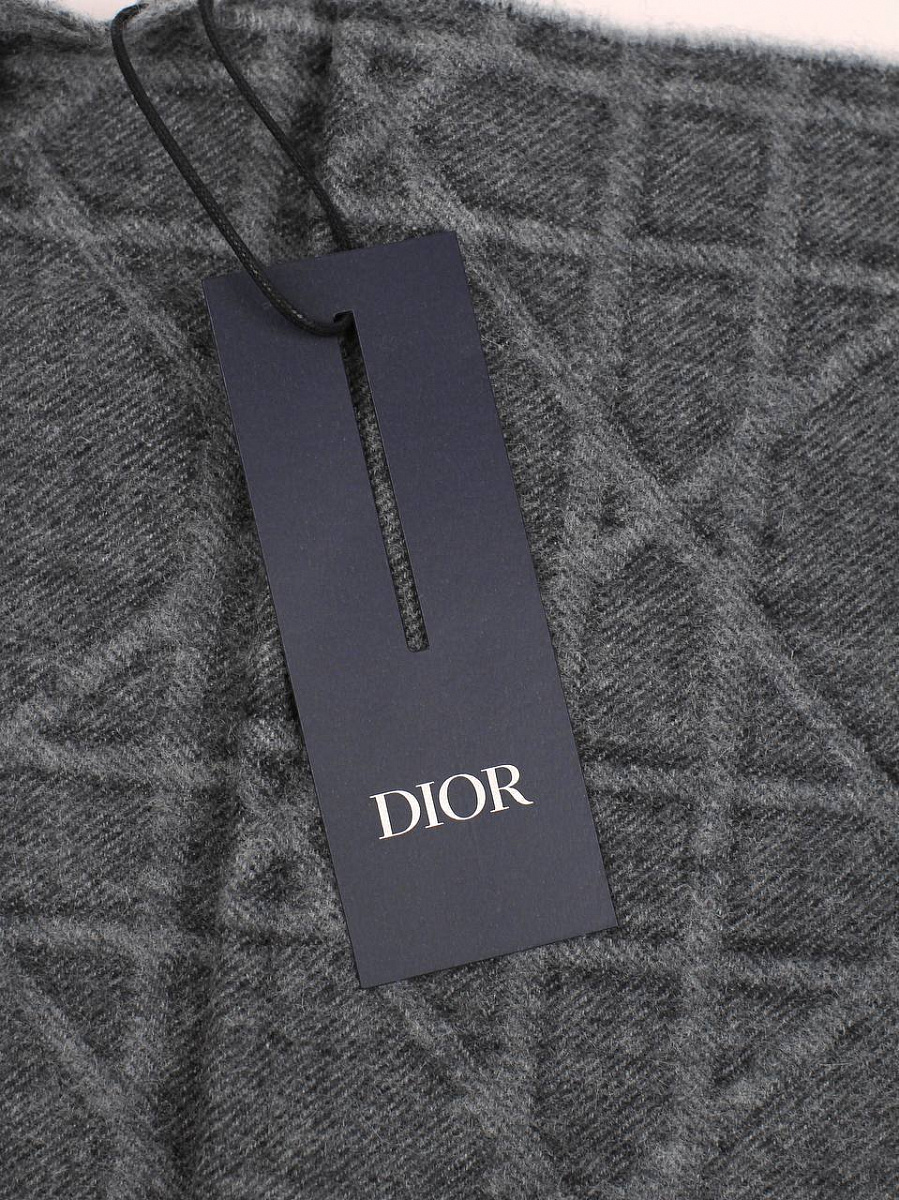 Мужской шарф Dior серый, шерсть/кашемир Dior фото 6