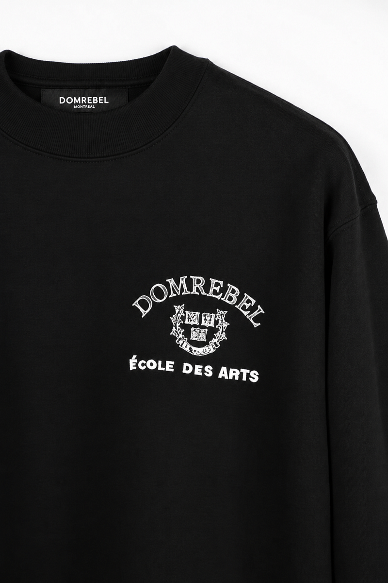 Мужской свитшот Domrebel черный, хлопок Domrebel фото 5
