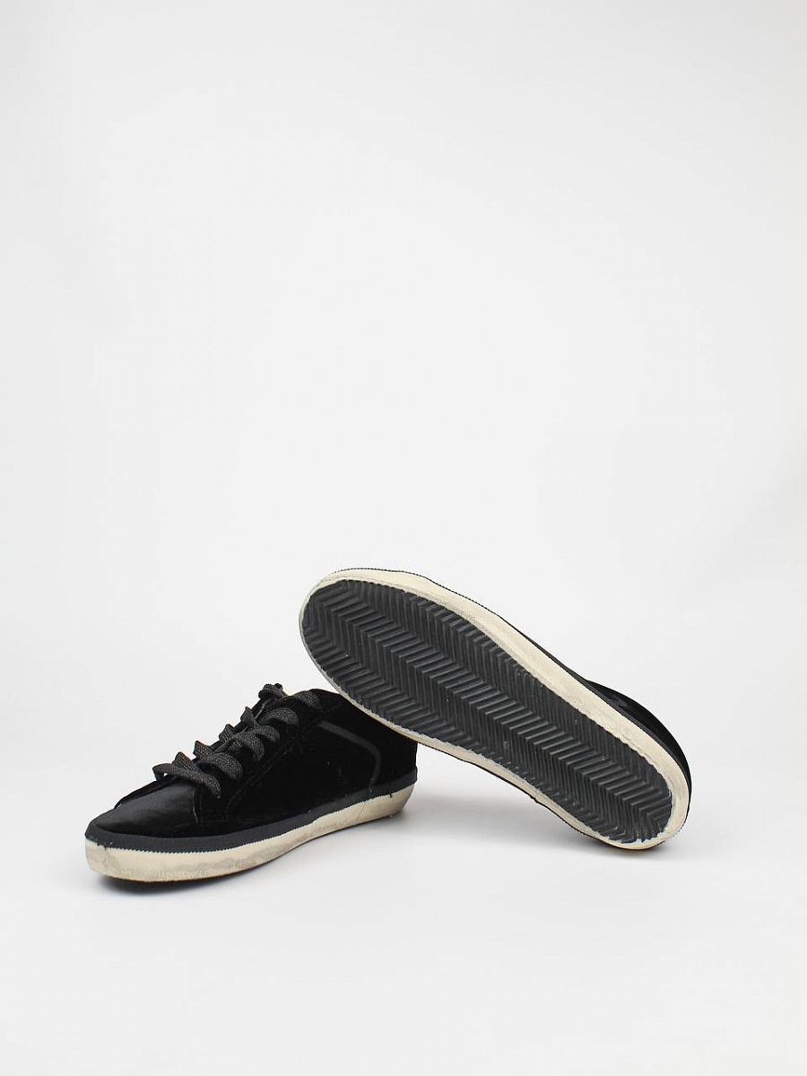 Женские кеды‑мюли Golden Goose SuperStar черные, велюр/кожа Golden Goose фото 8