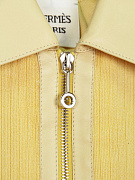 Женский бомбер Hermes желтый, шерсть Hermes фото 4