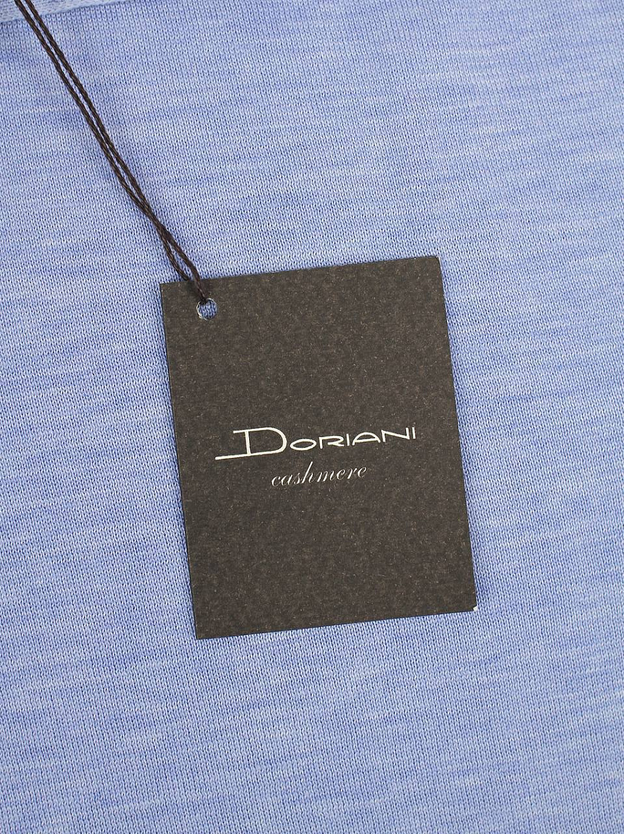 Мужское поло Doriani голубое, шелк/хлопок Doriani фото 7