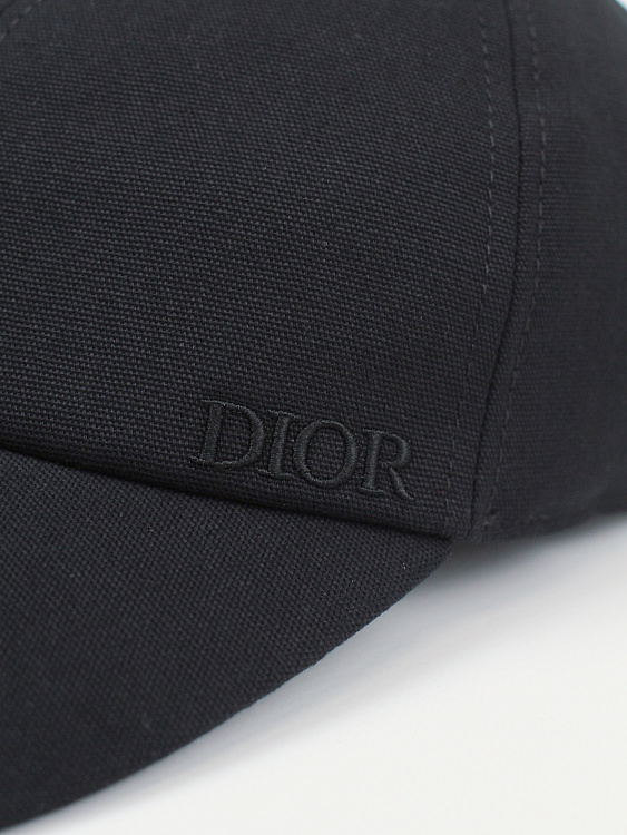 Мужская бейсболка Dior черная из хлопка Dior фото 3