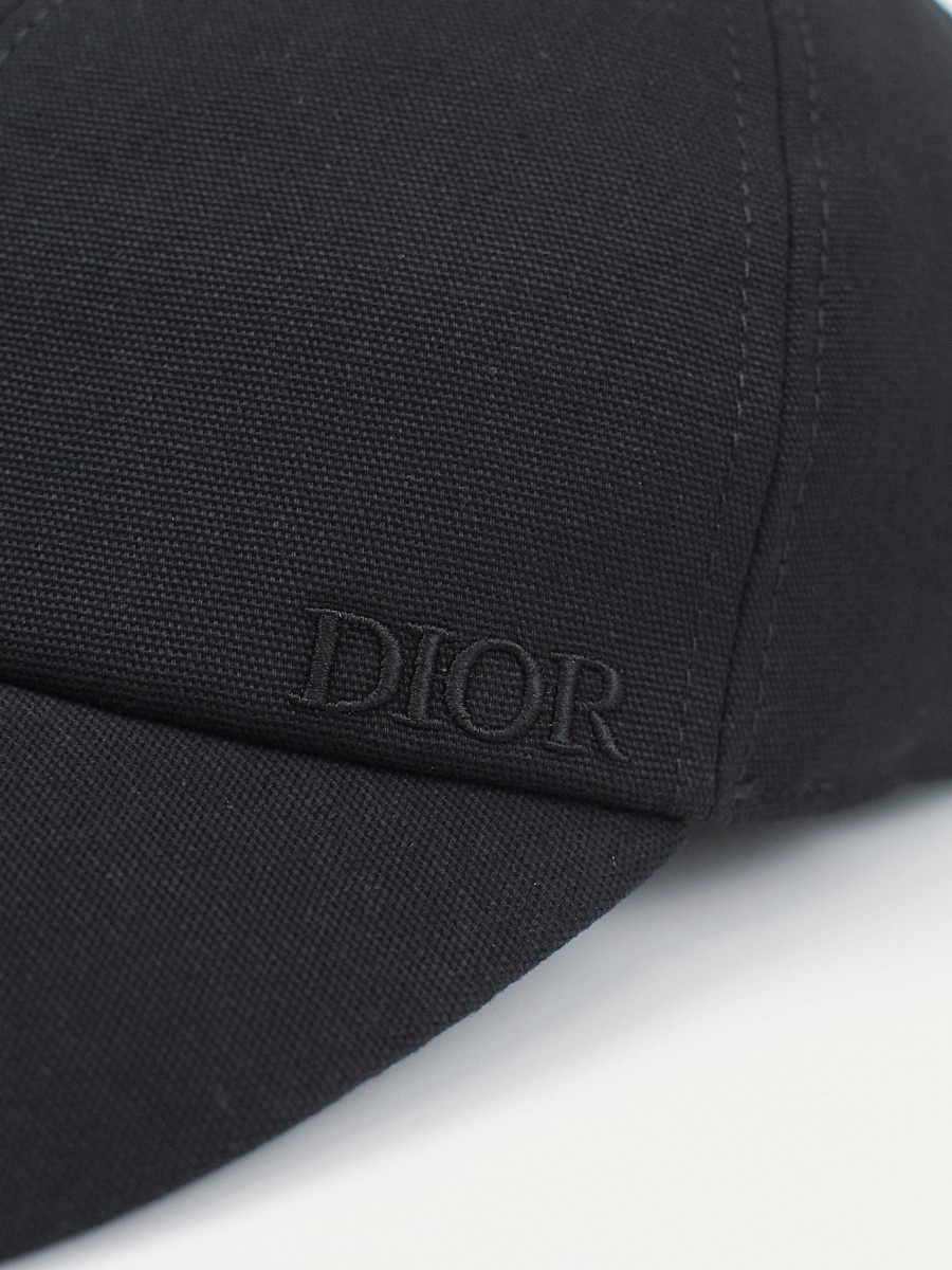 Мужская бейсболка Dior черная из хлопка Dior фото 3