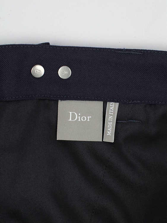Мужские брюки‑карго Dior темно‑синие, шерсть/полиэстер Dior фото 8