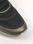 Мужские кроссовки Brunello Cucinelli текстиль графит — мыс