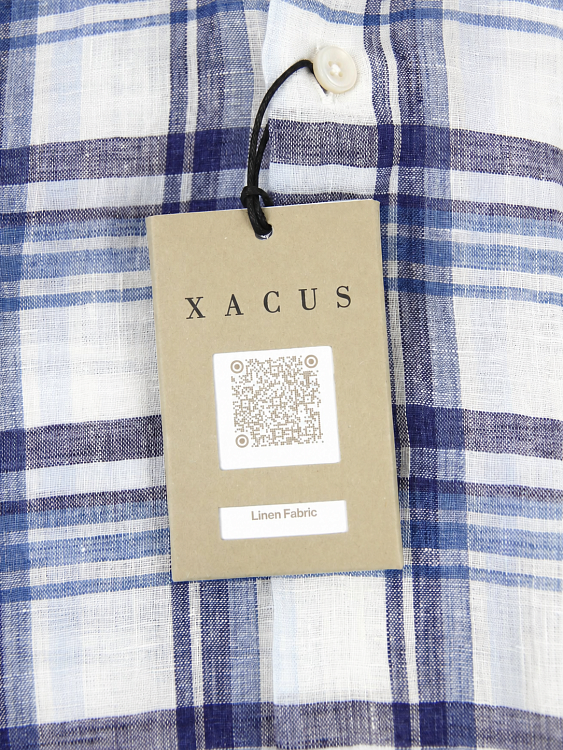 Мужская рубашка Xacus лимонная, лен Xacus фото 4