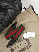 Сумка спортивная мужская Gucci чёрная кожаная с эмблемой GG Gucci фото 7