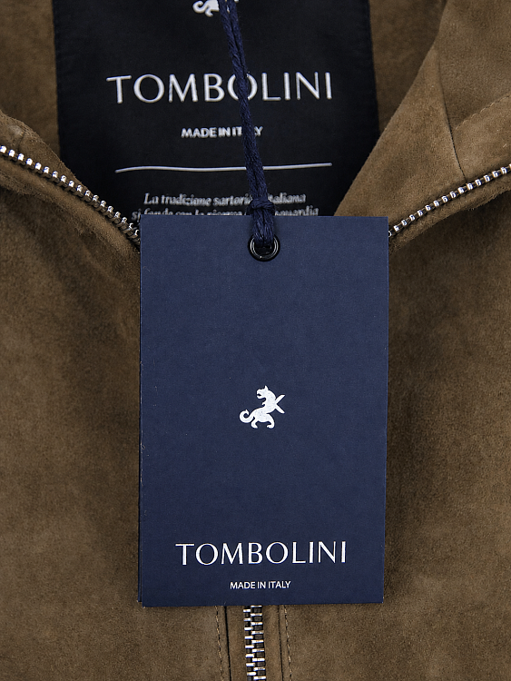 Мужская замшевая куртка Tombolini коричневая Tombolini фото 8