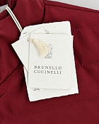 Мужской пуховый жилет Brunello Cucinelli вишневый — фирменные бирки Brunello Cucinelli