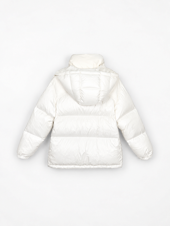 Женский пуховик Moncler Meandre с капюшоном белый Moncler фото 2