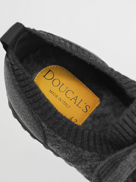 Мужские тестильные кроссовки Doucal's графит, шерсть Doucal's фото 6
