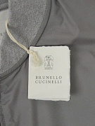 Мужская ветровка Brunello Cucinelli серая — фирменная бирка Brunello Cucinelli