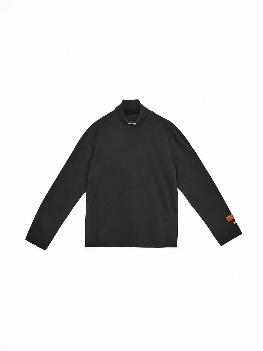 Мужская водолазка Heron Preston черная, хлопок