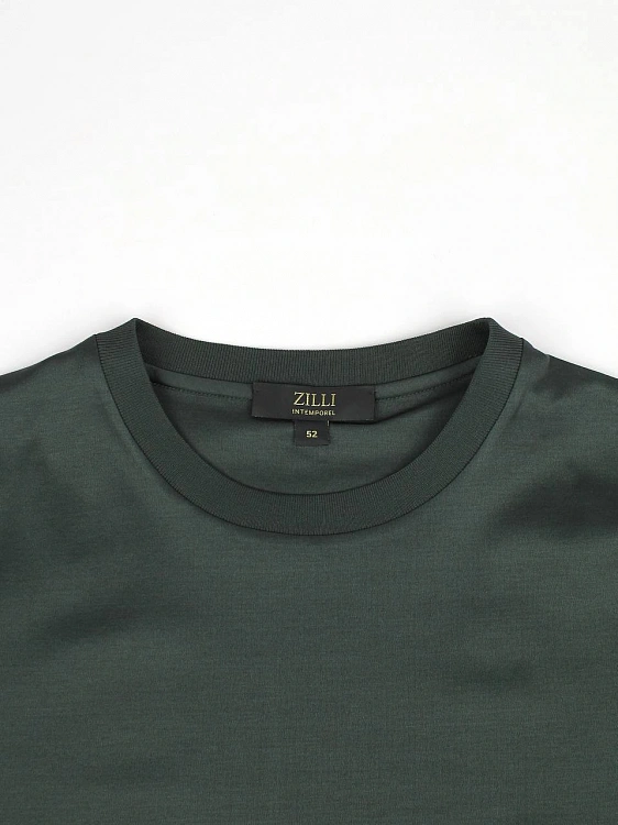 Мужская футболка Zilli зеленая хлопок Zilli фото 3