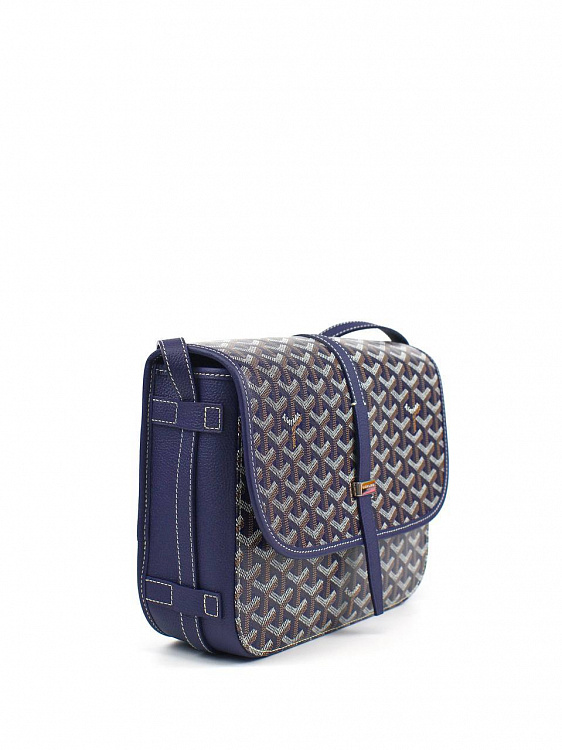 Сумка Goyard Belvedere MM темно-синяя, кожа Goyard фото 2