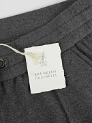 Спортивный костюм женский Brunello Cucinelli графитовый из эластичного хлопка Brunello Cucinelli фото 8