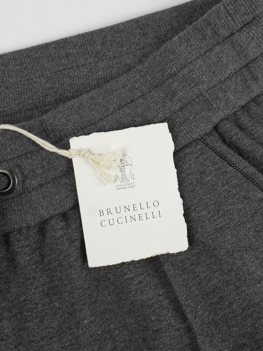Спортивный костюм женский Brunello Cucinelli графитовый из эластичного хлопка Brunello Cucinelli фото 8