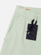 Мужские брюки чинос Portofino Jeans мятные — боковой карман и пояс