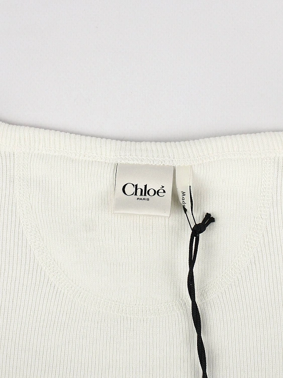 Женский лонгслив Chloe молочный, хлопок Chloe фото 4