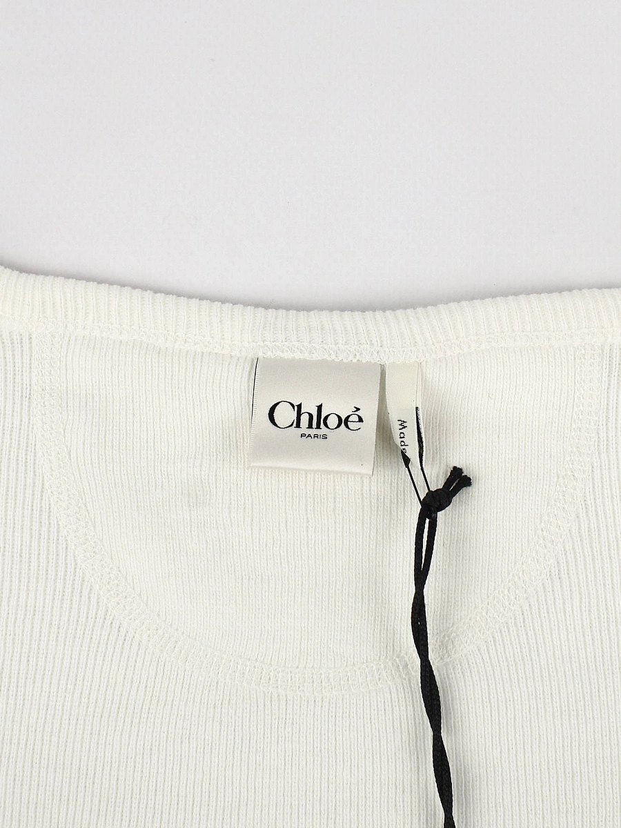 Женский лонгслив Chloe молочный, хлопок Chloe фото 4