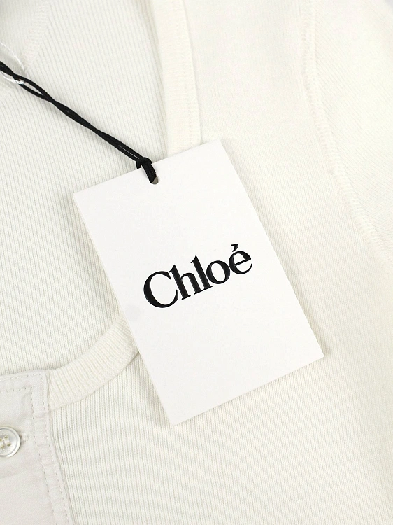 Женский лонгслив Chloe молочный, хлопок Chloe фото 8