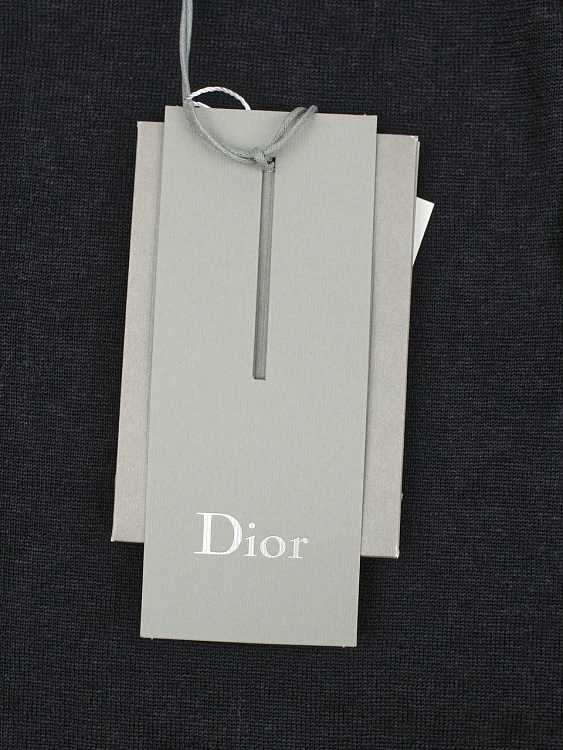 Мужское поло Dior темно-синее, лен/шелк Dior фото 8