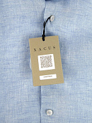 Мужская рубашка Xacus голубая, лен Xacus фото 5