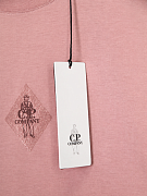 Мужская футболка C.P. Company пыльно-розовая, хлопок — фирменная бирка C.P. Company