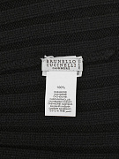 Мужская шапка Brunello Cucinelli черная, кашемир — бирка с составом и уходом