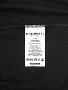 Мужская футболка Domrebel черная, хлопок — бирка с составом и уходом
