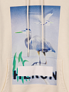 Мужское худи Heron Preston молочное, хлопок — логотип