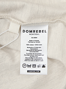 Мужская футболка Domrebel светло-серая, хлопок — бирка с составом и уходом