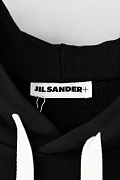 Мужское худи Jil Sander черное, хлопок — фирменная бирка Jil Sander