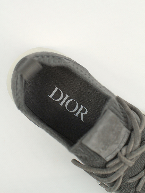Мужские кроссовки B80 Dior серые, замша/текстиль Dior фото 5