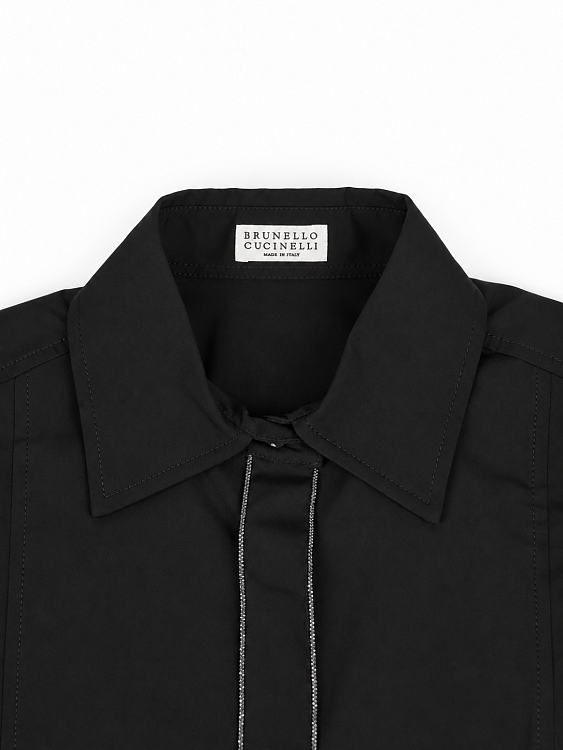 Женская блузка Brunello Cucinelli черная Brunello Cucinelli фото 2