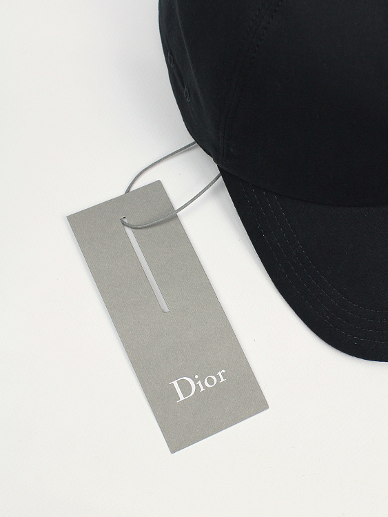 Мужская бейсболка Dior черная, хлопок Dior фото 7