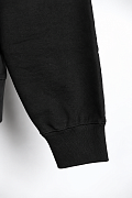 Мужское худи Jil Sander черное, хлопок — манжета рукава
